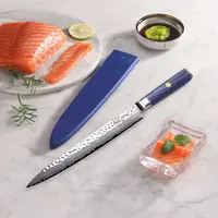 Cangshan Kita Series 10" sashimi knife with sheath, Damascus steel blade