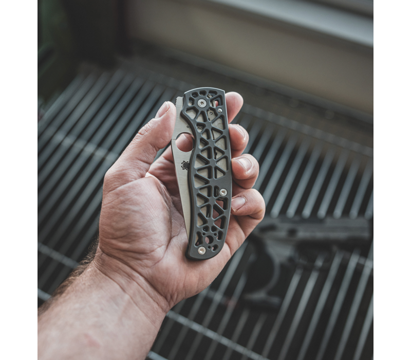 Spyderco Edgerati Skeletonized Aluminum Handle, CPM-S30V Steel