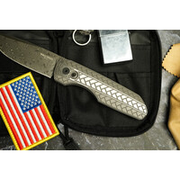 Pro-Tech 2026 Synapse 2 Custom 002 17-4 Steel Herringbone Handle, Damascus