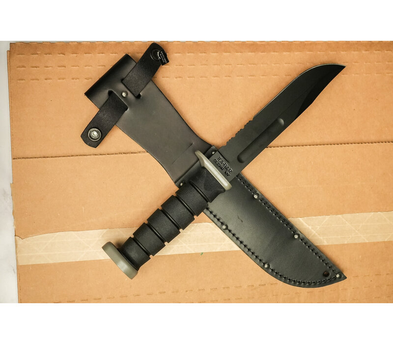 Ka-Bar, D2 Extreme w/ Leather Scabbard