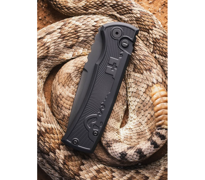 Pro-Tech, Chavez Auto Operator, Black Aluminum, S35VN