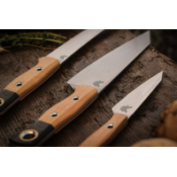 Benchmade 3 Piece Kitchen Set Maple Richlite Black G10, CPM 154 Steel