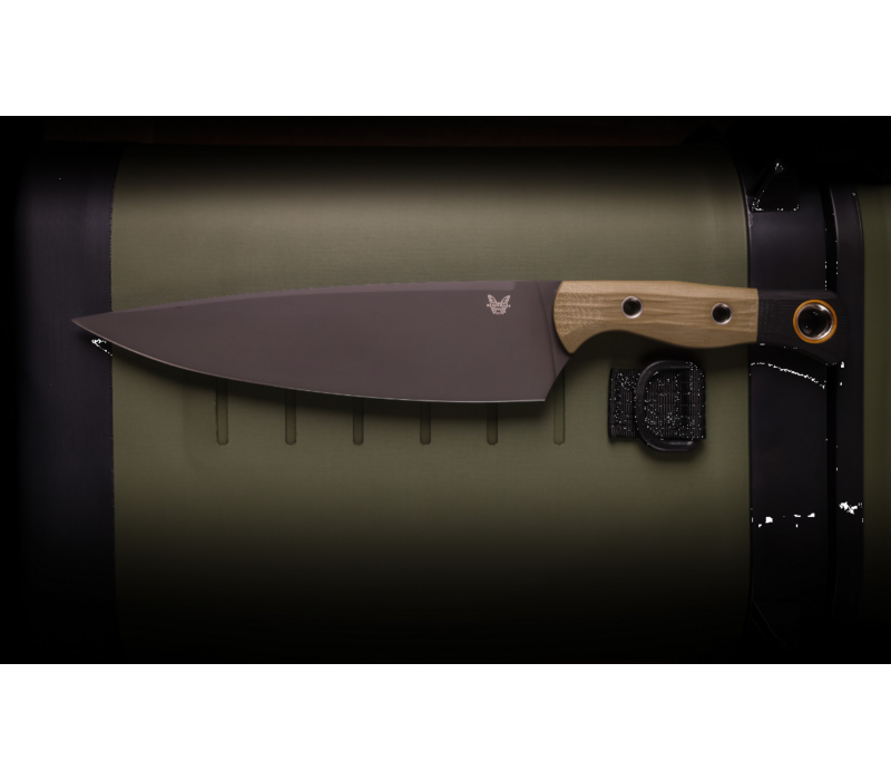 Benchmade Chef Knife 8", Black and OD G 10 Handle, CPM 154