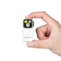 Olight, Oclip Pro Clip, Flashlight with Floodlight Spotlight and Red Light, White