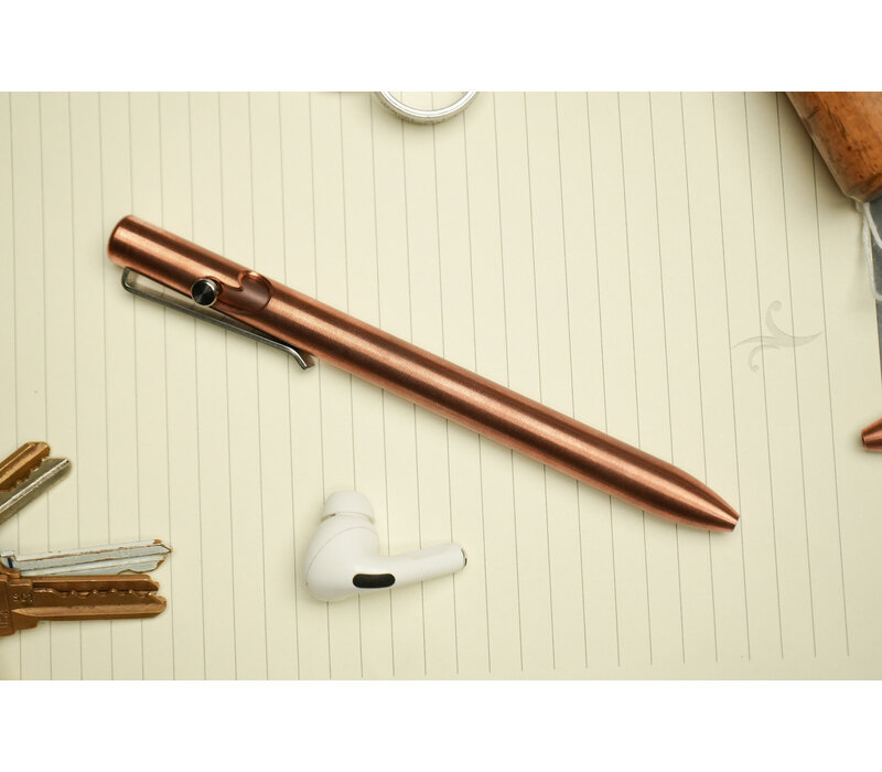 Tactile Turn Bolt Action Pen Copper, Standard 5.6"