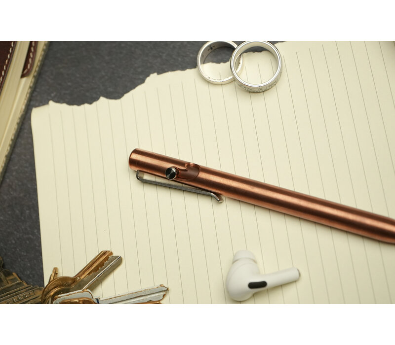 Tactile Turn Bolt Action Pen Copper, Standard 5.6"