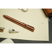 Tactile Turn Bolt Action Pen, Copper, Short 5.1"