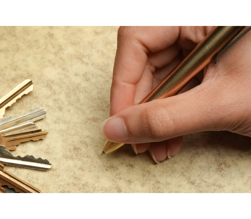 Tactile Turn Bolt Action Pen, Bronze, Short 5.1"