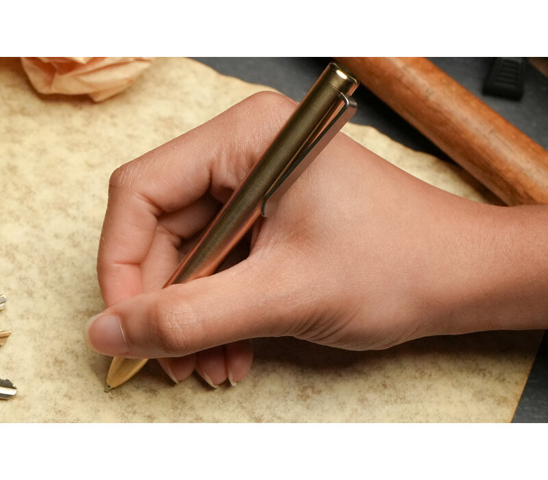 Tactile Turn Bolt Action Pen, Bronze, Short 5.1"