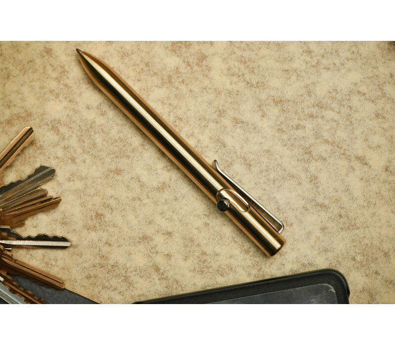 Tactile Turn Bolt Action Pen, Bronze, Short 5.1"