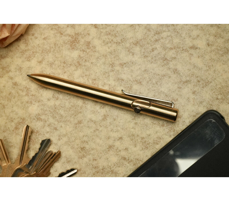 Tactile Turn Bolt Action Pen, Bronze, Short 5.1"
