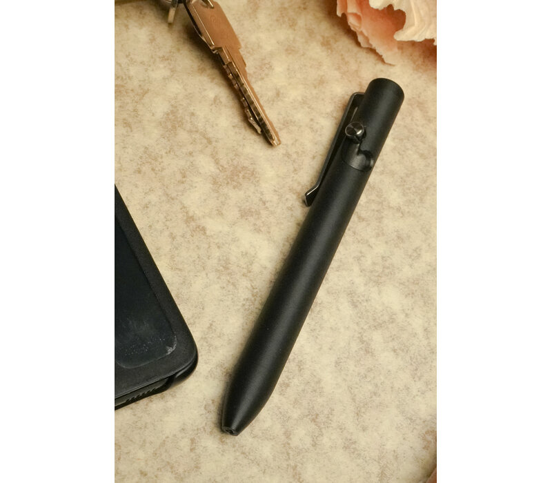 Tactile Turn Ultem Bolt Action Pen, Black, Short 5.1"