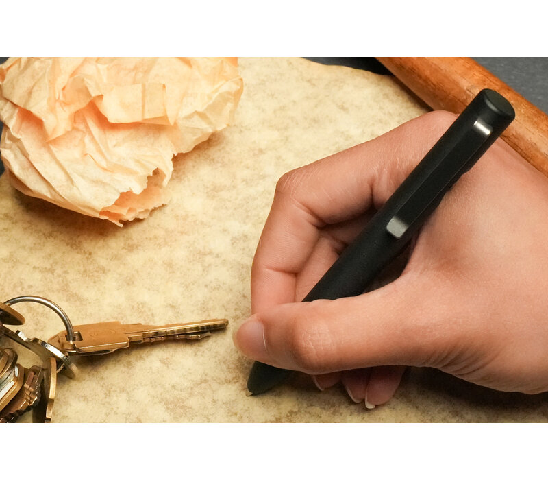 Tactile Turn Ultem Bolt Action Pen, Black, Short 5.1"