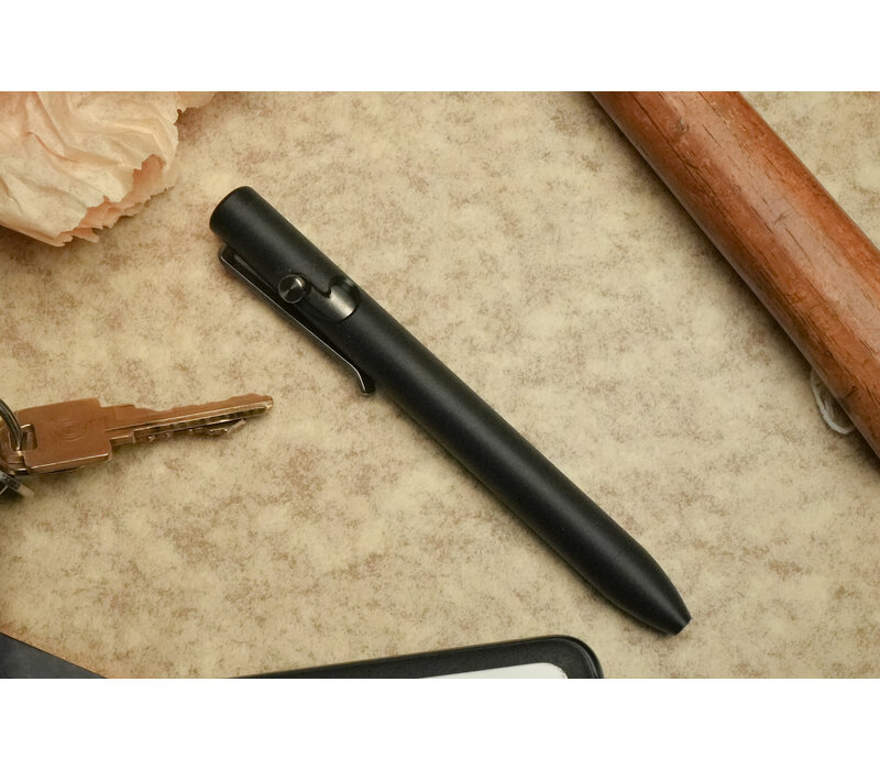 Tactile Turn Ultem Bolt Action Pen, Black, Short 5.1"