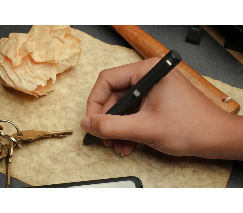 Tactile Turn Ultem Bolt Action Pen, Black, Short 5.1"