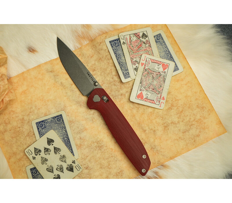 Tactile Knife Co Maverick, Red G10 Handle, Magnacut Steel
