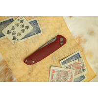 Tactile Knife Co Maverick, Red G10 Handle, Magnacut Steel