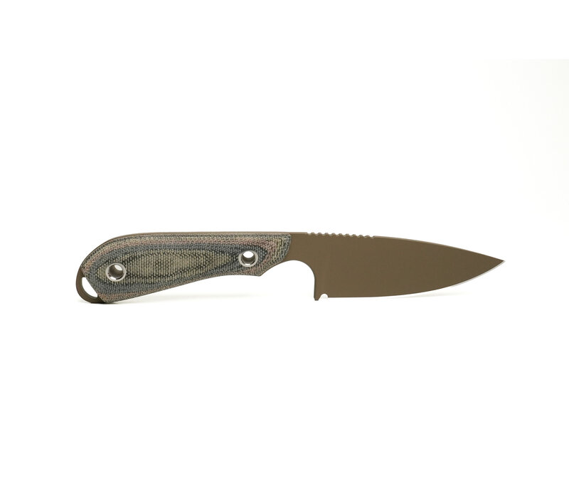 White River, Custom Model 1 Caper, S90V, Coated, Camo Micarta