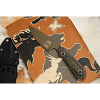 White River, Custom Model 1 Caper, S90V, Coated, Camo Micarta