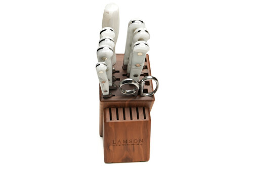 Lamson Lamson, ICE Forged 10Pc Block set, Natural Walnut Block