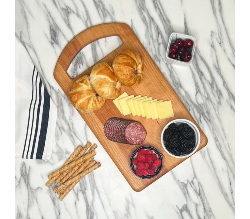 JK Adams Cherry Prep Board with Oval Handle