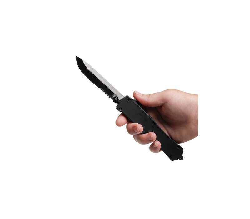 Templar Large Gen 3 Serrated Drop Point, 440C, Rubberized Zinc Alloy