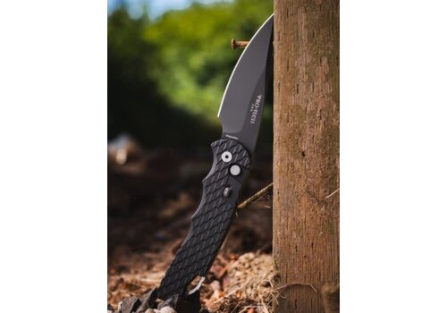 Pro-Tech Knives, LLC Protech, TR-4 Black Feather Al Handle, MagnaMax Steel