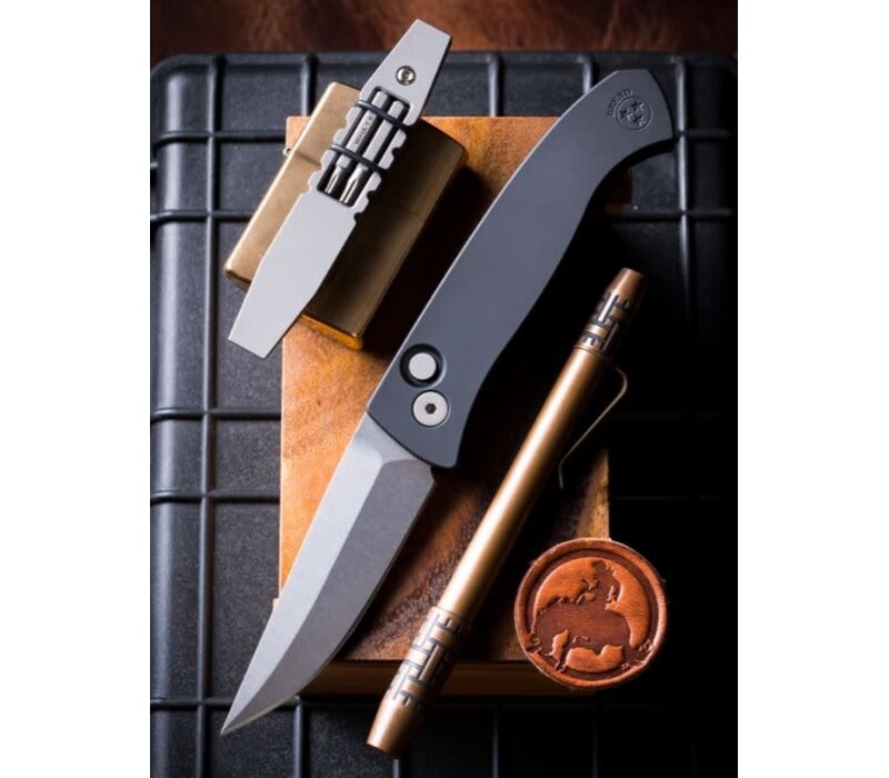 Protech, Brend Auto Classic, Black Al Handle Magnacut Steel