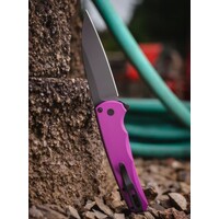 Protech, Malibu Flipper, Purple Al Handle DLC Magnacut