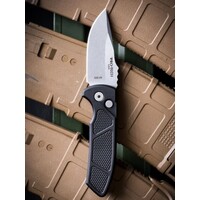 Pro-Tech SBR Auto Folder, Black Texture Al Handle, S35VN