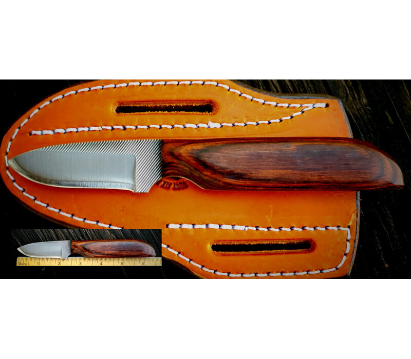 Anza, Work Knife, Walnut, Pancake Sheath