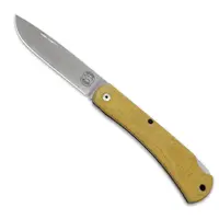 White River Mudbug, Natural Canvas Micarta, Magnacut Steel