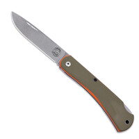 White River Mudbug, Green & Orange G10 Handle, Magnacut Steel