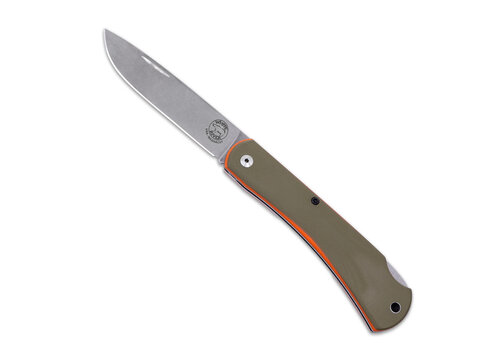 White River Knife & Tool White River Mudbug, Green & Orange G10 Handle, Magnacut Steel