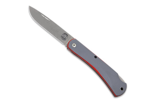 White River Knife & Tool White River Mudbug, Gray & Red G10 Handle, Magnacut Steel
