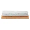 RH Preyda 30318--Preyda, Wood Block Mounted Soft Arkansas Stone 8"x2"x1/2"