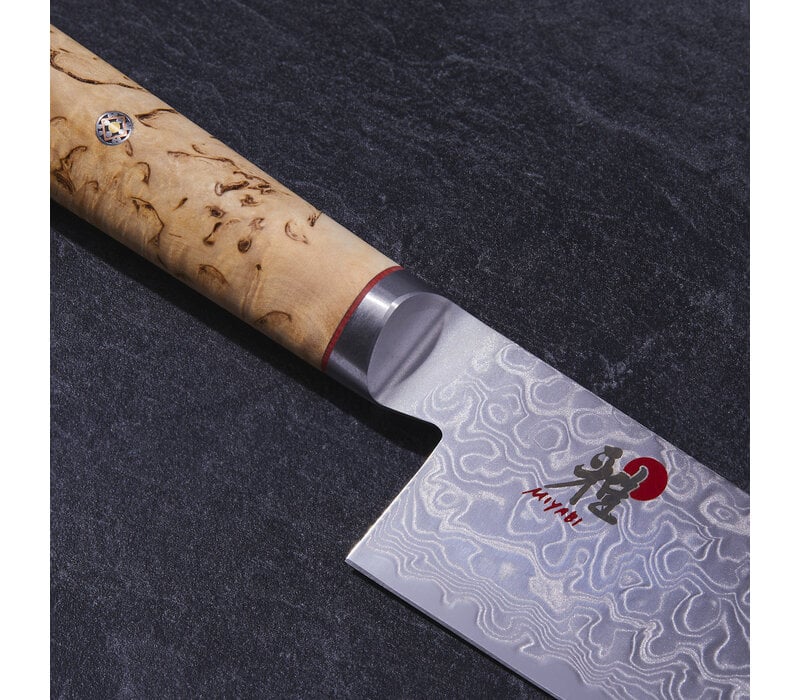 Zwilling Miyabi Birchwood SG2  7" Fine Edge Santoku Damascus