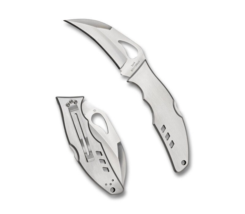Spyderco, Byrd Crossbill, Stainless Handle, 8Cr13MoV Steel