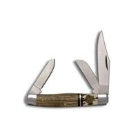 ABKT Roper Laredo Stockman 1065 Carbon Steel, Stag & Wood Handle