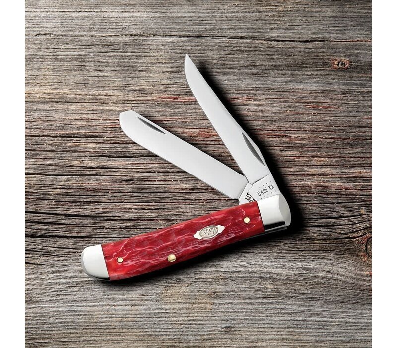 Case Cutlery Mini Trapper Jig Red Bone, Carbon Steel