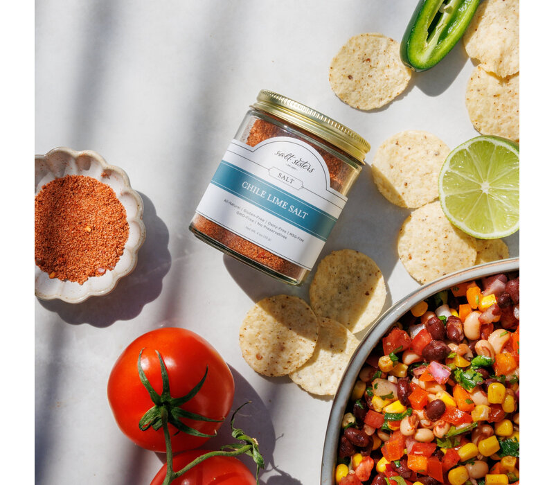 Salt Sisters, Chile Lime Infused Sea Salt 4oz