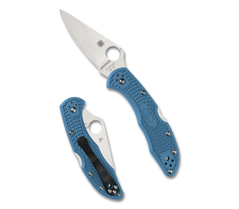 Spyderco, Delica 4 FRN Lightweight Blue Flat Ground