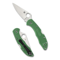 Spyderco, Delica 4 Green Lightweight FRN Handle, Flat Ground VG10