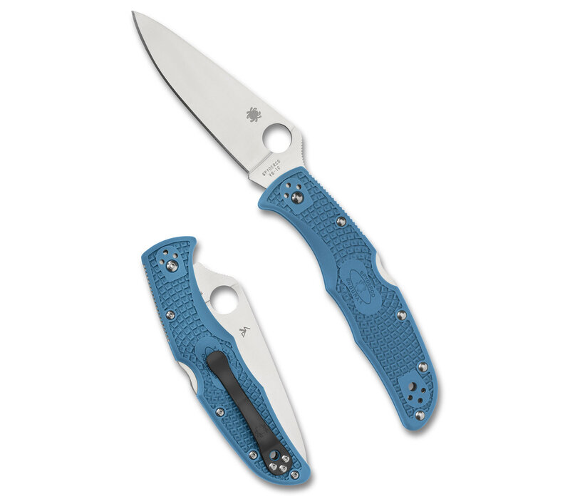 Spyderco Endura 4 Blue FRN Lightweight Handle, Plain Edge VG10