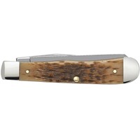 Case Cutlery Trapper Jig Amber Bone, Carbon Steel