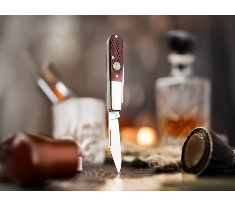 Boker, Barlow Brown Checkered Bone, D2