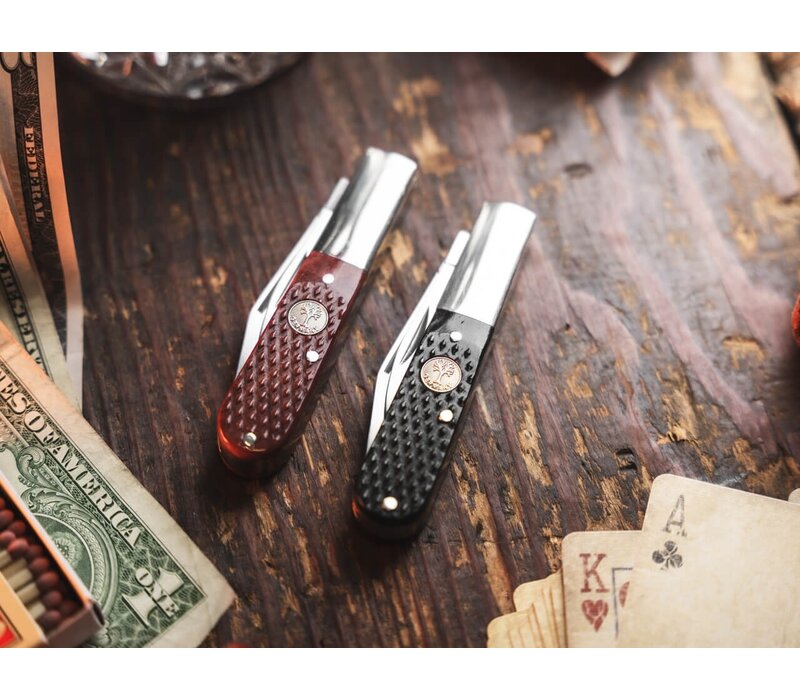 Boker, Barlow Brown Checkered Bone, D2