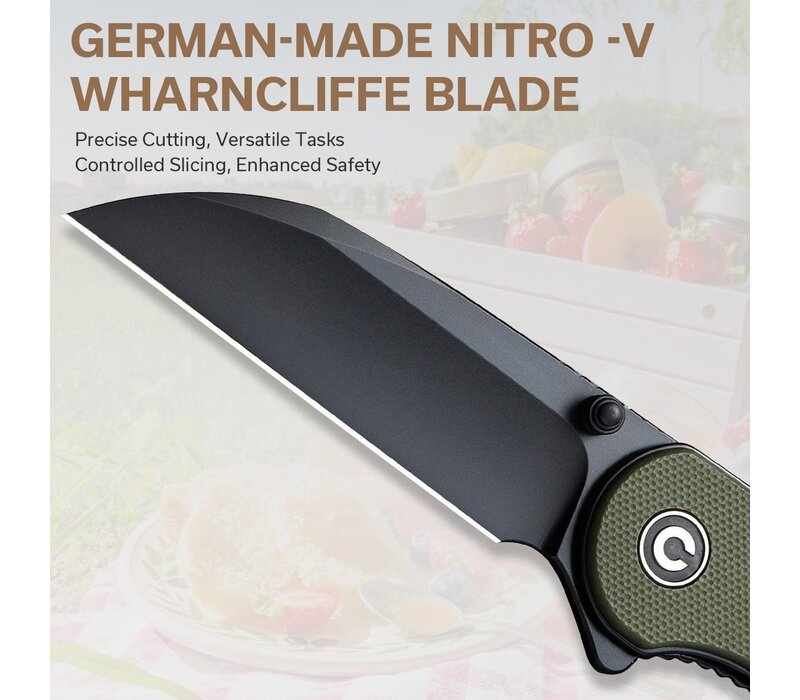Civivi, Elementum II with a wharncliffe Nitro-V stainless blade.