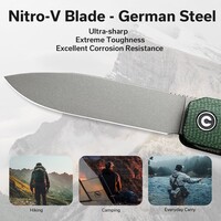 Civivi, Sendy Flipper Micarta Handle, Nitro V