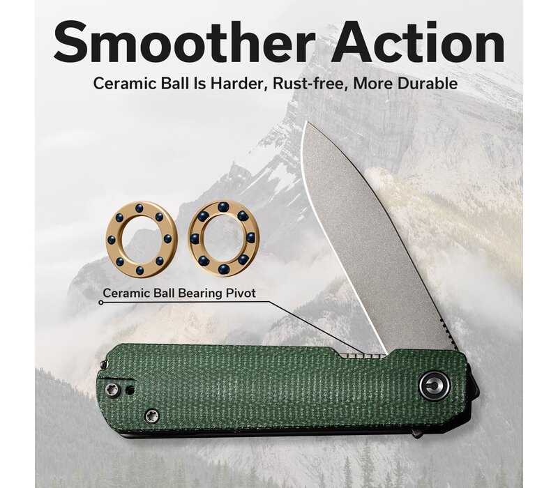 Civivi, Sendy Flipper Micarta Handle, Nitro V